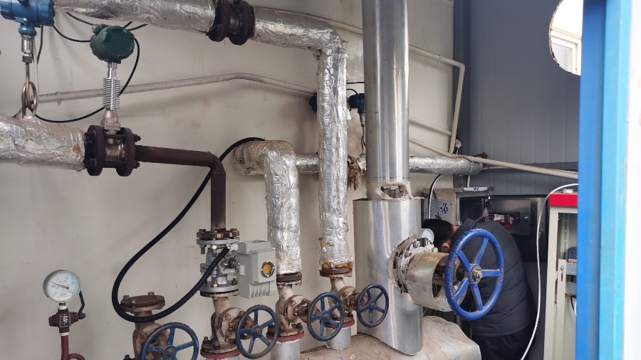 渦街流量計(jì)測(cè)蒸汽，現(xiàn)場(chǎng)安裝調(diào)試